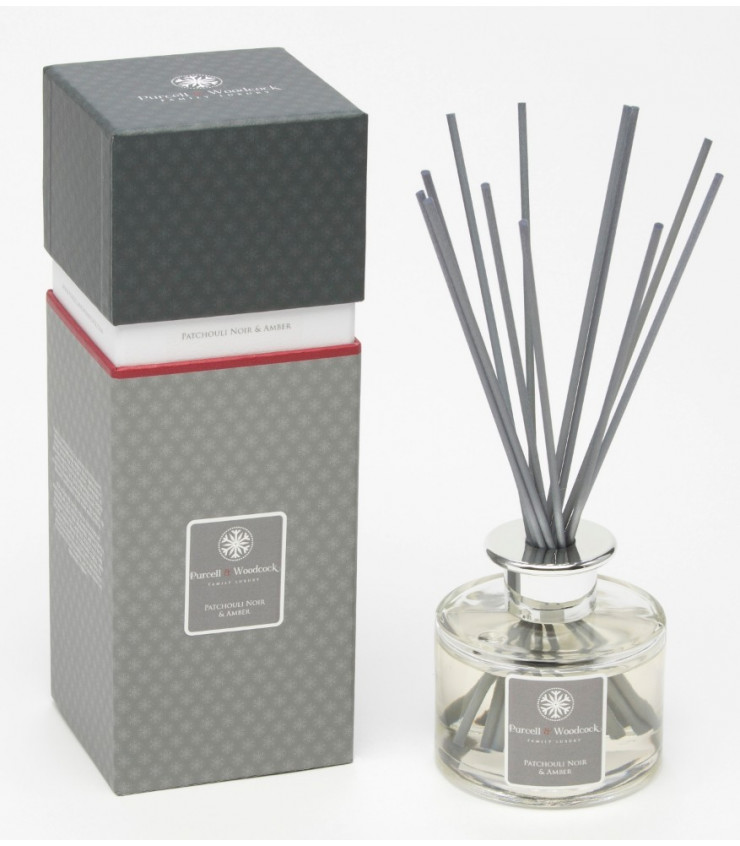 Patchouli Noir & Amber Luxury Scented Reed Diffuser Purcell & Woodcock