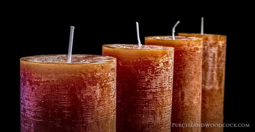 Four Orange Candles