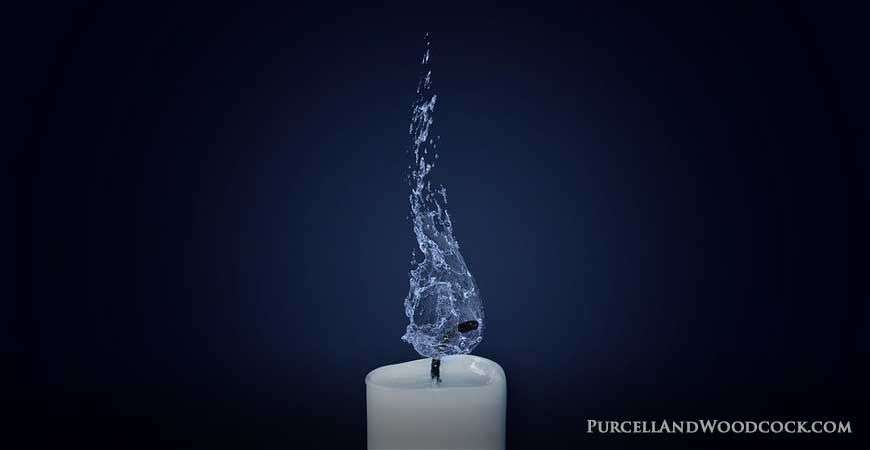 Water Candle Flame